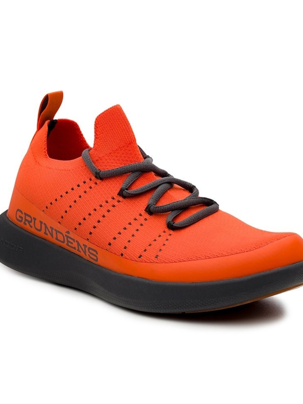 Grundéns Men's Orange Knit Slip-On Sneaker Size 14